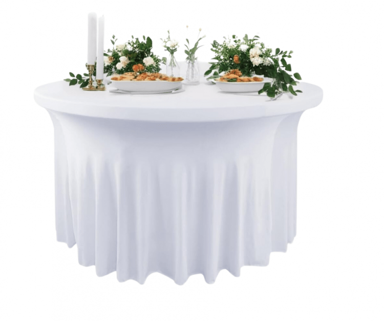 Table Cover White Round