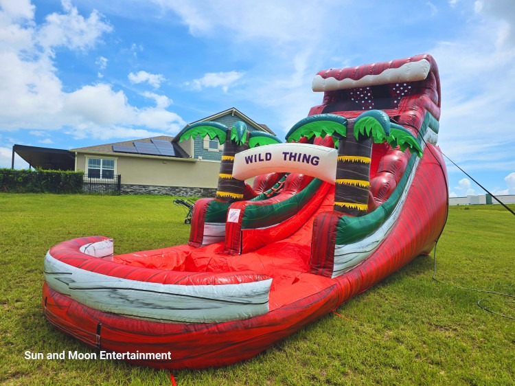 Red Hot Wild Thing Inflatable Water Slide - 18 FT