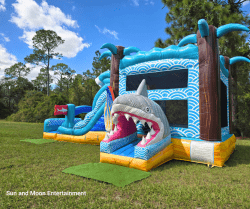 Untitled20design203 1761609864 Shark Beach Dual Lane Bounce House with Slide (Wet/Dry)