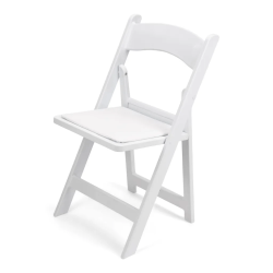 White Padded Garden Chairs