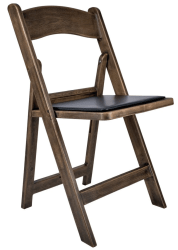 Wood Black Padded Garden Chair