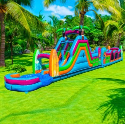 Neon Palms 67ft Obstacle Course