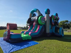 2327 1784166390 1 Glitch Gamer Bounce House with Dual lane slide